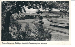 Frachtschiffe Auf Der Weser Bei Bodenfelde, Oberweserbergland, Gelaufen 1956 - Northeim