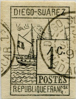 !!! DIEGO SUAREZ. N°6 OBLITÉRÉ, SIGNÉ BRUN. TB - Used Stamps