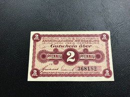 Notgeld - Billet Necéssité Allemagne - 2 Pfennig - Badische Anilin & Soda Fabrik - Merseburg - Non Classés