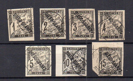 !!! DIEGO SUAREZ. TAXES N°3/9 OBLITÉRATIONS CHOISIES - Used Stamps