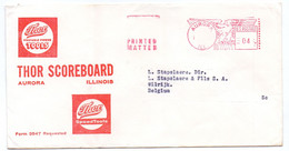 Omslag Enveloppe - Pub Reclame - Thor Scoreboard - Aurora Illinois - Otros & Sin Clasificación