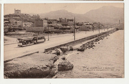 CPA-13. MARSEILLE.  - Bonneveine Et Le Massif De Marseilleveyre - TRAMWAY   Non Circulée /BE/ - Quartiers Sud, Mazargues, Bonneveine, Pointe Rouge, Calanques