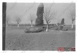 REPRO Romania Romanian Photo Military WW 2 2WK Technic Technik Diapositive Negative Slide Photo Foto Airplane Panzer 060 - War, Military