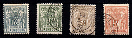 Luxemburgo Nº 52, 55/6, 58. Año 1882/91 - 1882 Allegory