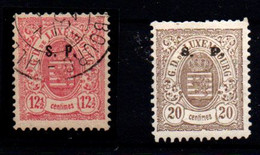 Luxemburgo (Servicio) Nº 81, 82. Año 1882/3 - Andere & Zonder Classificatie