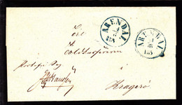 1851. Blue ARENDAL 4 6 1851 On Nice Cover To Kragerö. - JF103928 - ...-1855 Prephilately