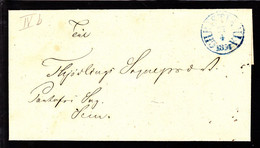 1854. Blue CHRISTIANIA 27 4 1854 On Nice Cover To Thjødlinge. - JF103932 - ...-1855 Préphilatélie