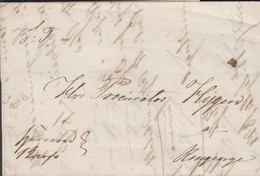 1844. NORGE. Small Cover Dated Christiania 18. September 1844. Portofri Sag. Interesting.  - JF427639 - ...-1855 Voorfilatelie