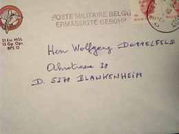 LETTRE:COVER 1989 Belgique Belgie POSTE MILITAIRE ERMASSIGTE GRBUHR   IL3602 - Other & Unclassified