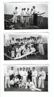 Leefdaal  24 6 1945 Leden Antwerpse  Zweefvliegclub "Meeuw" 3 Foto's  10,5 X 6,5 Cm - Bertem