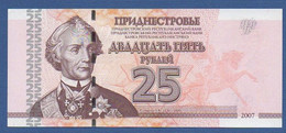 TRANSDNIESTR - TRANSNISTRIA - P.45a – 25 RUBLES 2007 UNC, Serie AK 3434089 - Altri – Europa