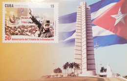 O) CUBA, CARIBBEAN, FIDEL CASTRO, DAY OF LIBERATION, TRIUMPH OF THE REVOLUTION, MAXIMUM CARD, XF - Maximumkarten