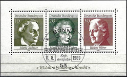 Germany FRG 1969 - Mi BL 5 - YT BF 4 ( 50 Years Of Women's Suffrage ) - 1959-1980