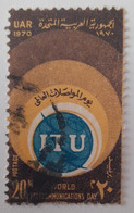 ُEGYPT 1970 World Telecommunications Day, ITU Emblem [Used] (Egypte) (Egitto) (Ägypten) (Egipto) - Gebruikt