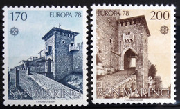 EUROPA 1978 - SAINT MARIN                  N° 955/956                        NEUF** - 1978