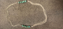 GRAND COLLIER Fantaisie "genre Turquoise" 88 Grammes - Necklaces/Chains