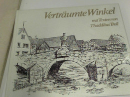 Verträumte Winkel. Quer-Gr.-4°. Deutscher, Englischer Und Französischer Text Auf Rot-farbigem Papier Mit 117 G - Allemagne (général)