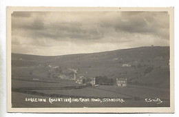 Real Photo Postcard, Yorkshire, Eagle Inn Or Silent Inn, And Colne Road, STANBURY. Pub, Landscape. - Bradford