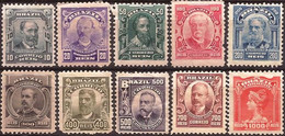 Brasil - Fx. 334 - Yv. 128/38 - Proceres Y Libertad - 1906/16 - * - Unused Stamps