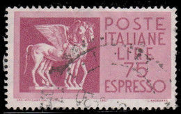 Italie Exprès 1956. ~ Ex 43 (par 11) - 75 L. Chevaux Ailés (Art étrusque) - Poste Exprèsse