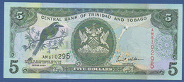 TRINIDAD & TOBAGO - P.42b – 5 Dollars 2002 UNC, Serie AM510295 - Trinité & Tobago