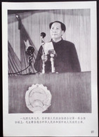 CHINA CHINE CINA THE GREAT LEADER CHAIRMAN MAO WILL ALWAYS LIVE IN OUR HEARTS PICTURE 18.6 X13.0 CM - Autres & Non Classés