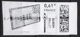 France - Frankreich Timbre Personnalisé Y&T N°MTEL LV06-0,61€ - Michel N°BS(?) (o) - Cadre - Printable Stamps (Montimbrenligne)