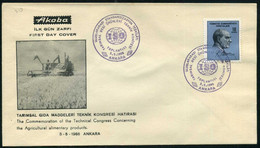 Turkey 1966 The ISO Congress Of Agricultural Products | Harvester, Agriculture | Special Cover, Ankara, May. 05 - Covers & Documents