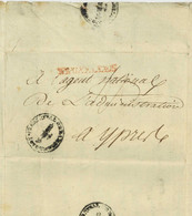 BRUXELLES 1795 L'agent National De L'administrationcentrale Superieure De La Belgique Ypres Warenghien - 1792-1815: Dipartimenti Conquistati