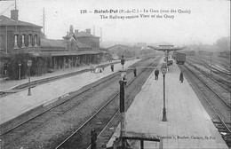 037 500 - CPA - France (62) Pas De Calais - Saint Pol - La Gare (vue Des Quais) - Saint Pol Sur Ternoise