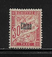 CHINE ( FRCHI - 16 )   1901  N° YVERT ET TELLIER  N° 5  N* - Timbres-taxe