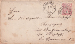 NORDDEUTSCHER BUND 1871 LETTRE DE KELLINHUSEN - Enteros Postales