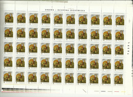 Ark**  Fi  2422/27 ** MNH  Arbres Forêts  Drzewa  Pologne Polska Poland Poland Polonia - Feuilles Complètes