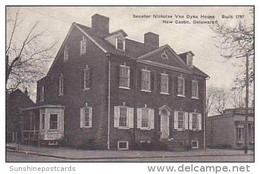 Delaware New Castle Senator Nicholas Van Dyke House Built 1797 Albertype - Autres & Non Classés