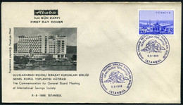 Turkey 1966 International Savings Society, General Board Meeting | Finance | Special Cover, Istanbul, Sept.05 - Covers & Documents