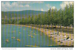 Canada Boating At The Bathing Beach Penticton British Columbia - Penticton