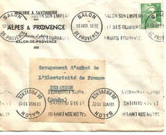 France Enveloppe Publicitaire Huilerie Et Savonnerie  Salon De Provence  1830 - Autres & Non Classés