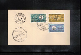 Vietnam 1963 Space / Raumfahrt Russian Exploration Of Space Perforated Set  FDC - Azië