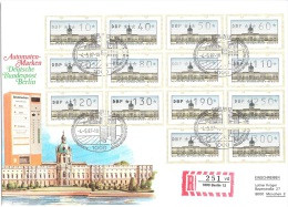 Berlin 1987 Automatenmarken VS 1 Satz Auf FDC  10 - 300 Michel 75,00€( Dg57 ) - 1981-1990