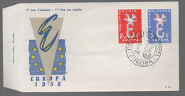 FDC. : Nr 1064/65 Stempel: Bruxelles - Brussel - 1951-1960