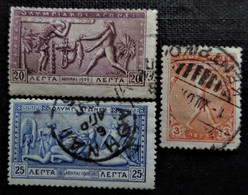 Timbres De Grèce N° 167_170_171 - Gebraucht