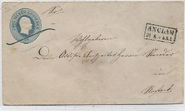 PRUSSE - ENTIER POSTAL -ENVELOPPE (147x84) -TYPE 1855(Michel U 12 )2 S.GR - ANNULATION PLUME- - Ganzsachen