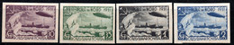 622.RUSSIA, 1931 NORTH POLE,ZEPPELIN.SC.C26-C29 IMPERF.  MH - Ungebraucht