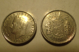 ESPAGNE - ESPANA - SPAIN - Juan Carlos I, 10 Pesetas, 1983, Madrid, TTB, Copper-nickel - 10 Pesetas