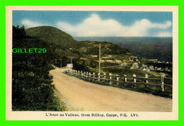 GASPÉ, QUÉBEC - L'ANSE AU VALLEAU, FROM HILLTOP - LV1 - PUB. BY H.V. HENDERSON - PUB. BY JACK H. BAIN - - Gaspé