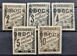 OBOCK 1892 - MLH/canceled - YT 6-10 - Chiffre Taxe - Unused Stamps