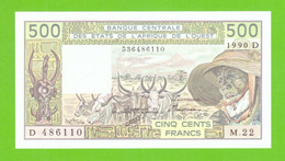 MALI W.A.S. 500 FRANCS 1990  P-405Di   UNC - Mali