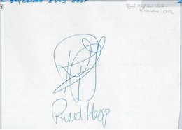 59623  -  SPORT  AUTOGRAPH  - FOOTBALL -  F.C. BARCELLONA: Ruud Hesp - Authographs