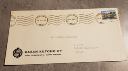 FINLAND COVER CIRCULED SEND TO SWEDEN YEAR 1977 - Brieven En Documenten