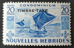 NOUVELLES-HÉBRIDES / YT Taxe 28 / BATEAU - PIROGUE A VOILE - MER / NEUF ** / MNH - Portomarken